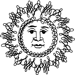 Calligraphy Sun