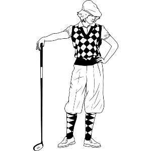 Stylish Lady Golfer