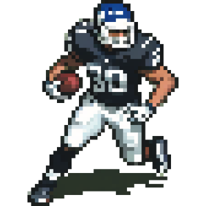 Pixel Art American Football Player