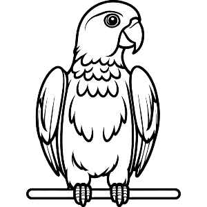 Perched Parrot