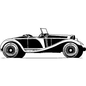 Vintage Car Side View