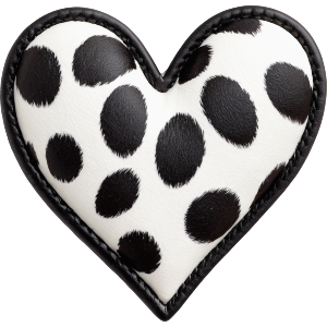 Cow Print Heart