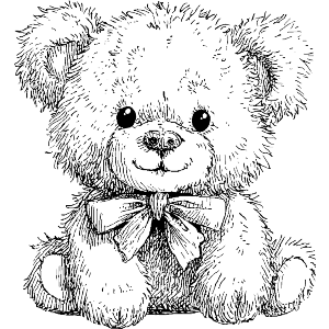 Cute Teddy Bear Sitting