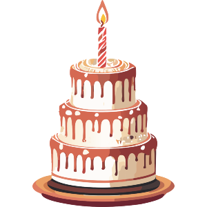 Three Tier Birthday Cake 