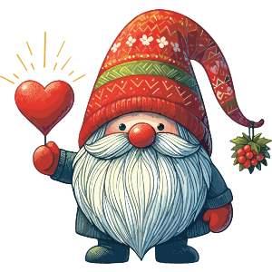 Sweetheart Christmas Gnome