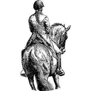 Female Rider on Horse