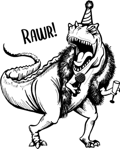 Karaoke Party Dinosaur