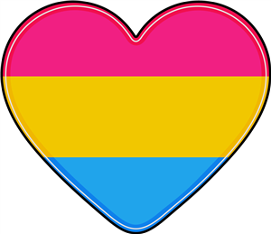 Pansexual Flag Heart