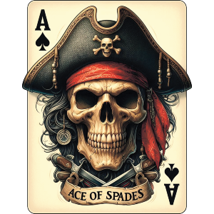 Pirate Skull Ace Of Spades