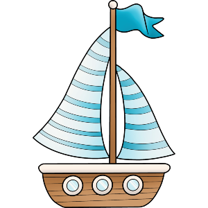 Stripe Sailboat
