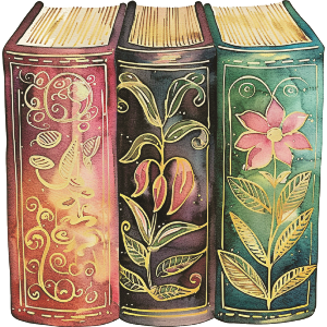 Vintage Floral Books