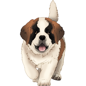 St Bernard Puppy Dog