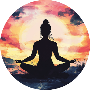 Yoga Lotus Position Silhouette