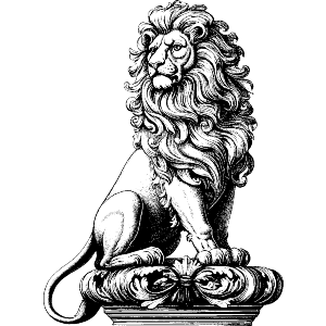 Vintage Ornate Lion