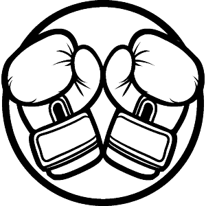 Boxing Gloves in Circle 