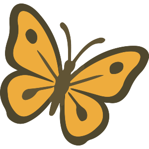 Beautiful Flying Butterfly