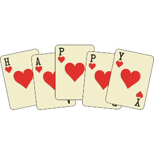 HAPPY Hearts Playing Cards