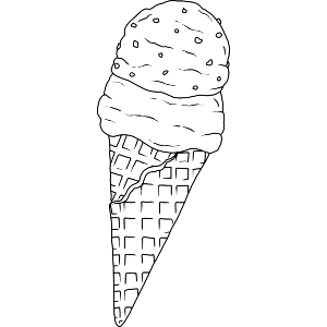 Double Scoop Ice Cream Cone