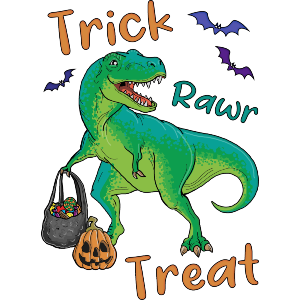 Trick Or Treat Halloween Dinosaur