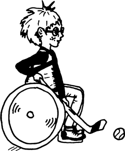 Disabled Hockey Player