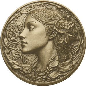 Coin with Woman