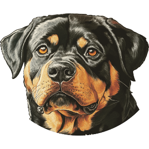Rottweiler Dog Portrait