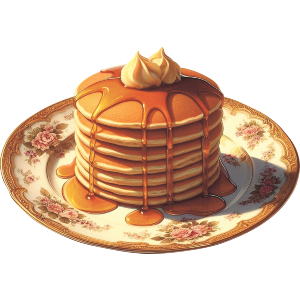 Elegant Pancake Stack