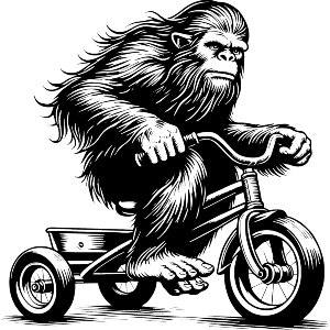Bigfoot Riding Tricycle