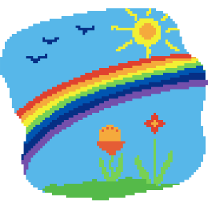 Pixel Art Rainbow