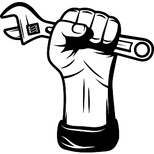 Hand Holding Wrench