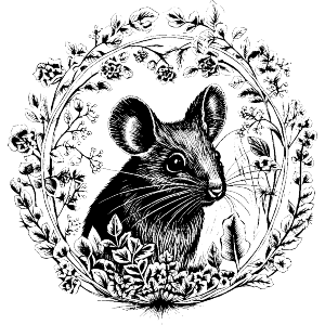 Field Mouse in a Wreath