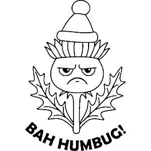 Bah Humbug ! Grumpy Scottish Thistle 