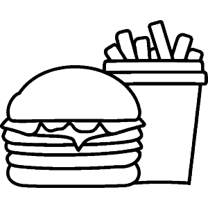 Burger and Chips