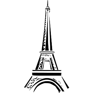 Parisian Tower Silhouette