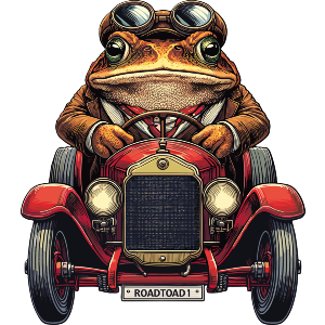 Toad Driving A Red Sports Car
