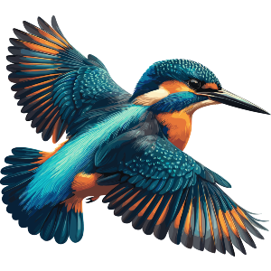 Kingfisher Flying