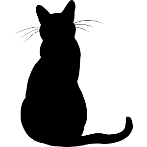 Sitting Cat Silhouette