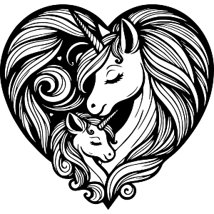 Parent & Baby Unicorn