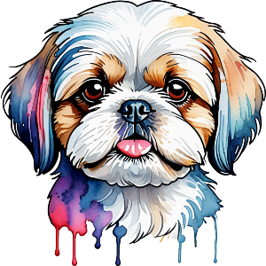 Colourful Shih Tzu Dog