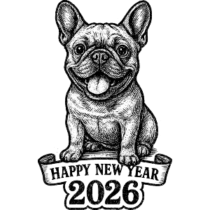 New Year 2026 Bulldog