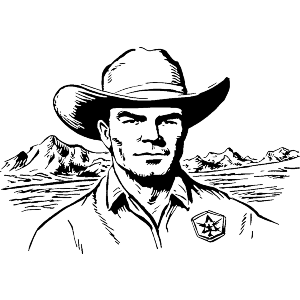 Cowboy and Landscape