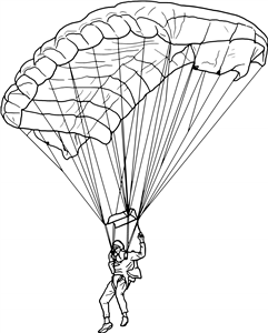 Man With Parachute
