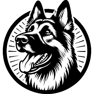 Happy German Shepherd Dog