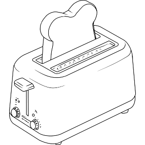 Toaster with Toast