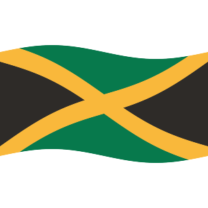 Waving Jamaican Flag