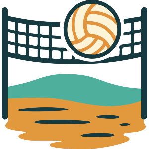 Volleyball and Net