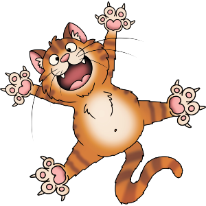 Splat Ginger Cat
