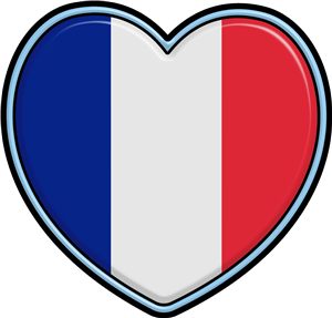 French Flag Heart