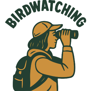 Birdwatching Person with Binoculars
