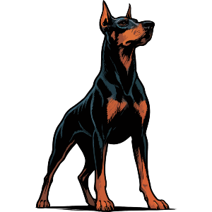 Proud Doberman Dog